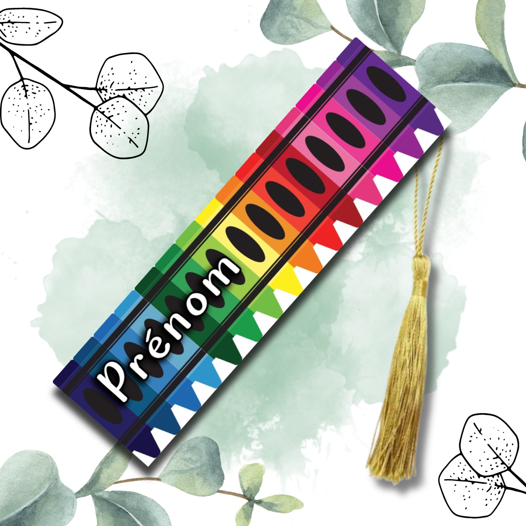 Marque page Crayon de Couleurs