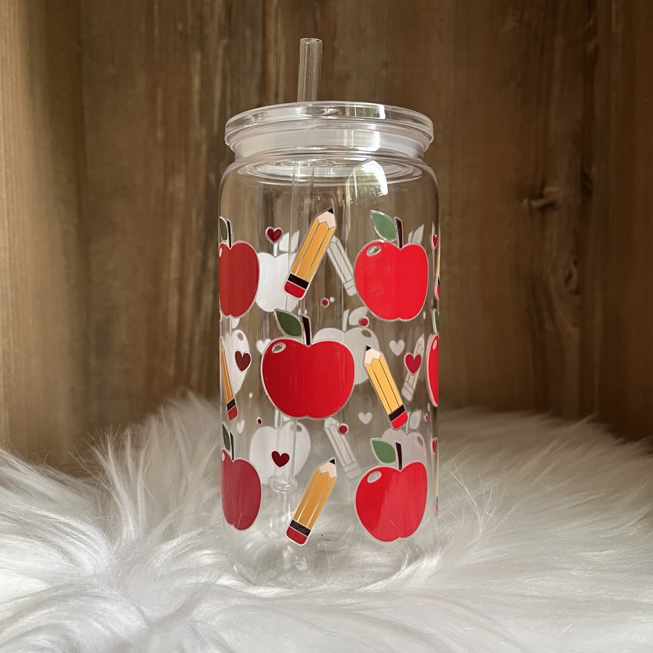 Verre Canette Plastique Transparent Teacher