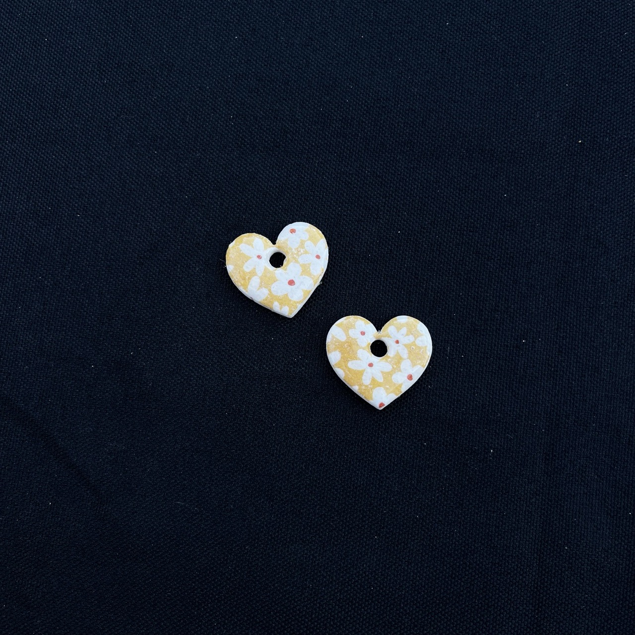 Coeur Fleurs brillant (grand)