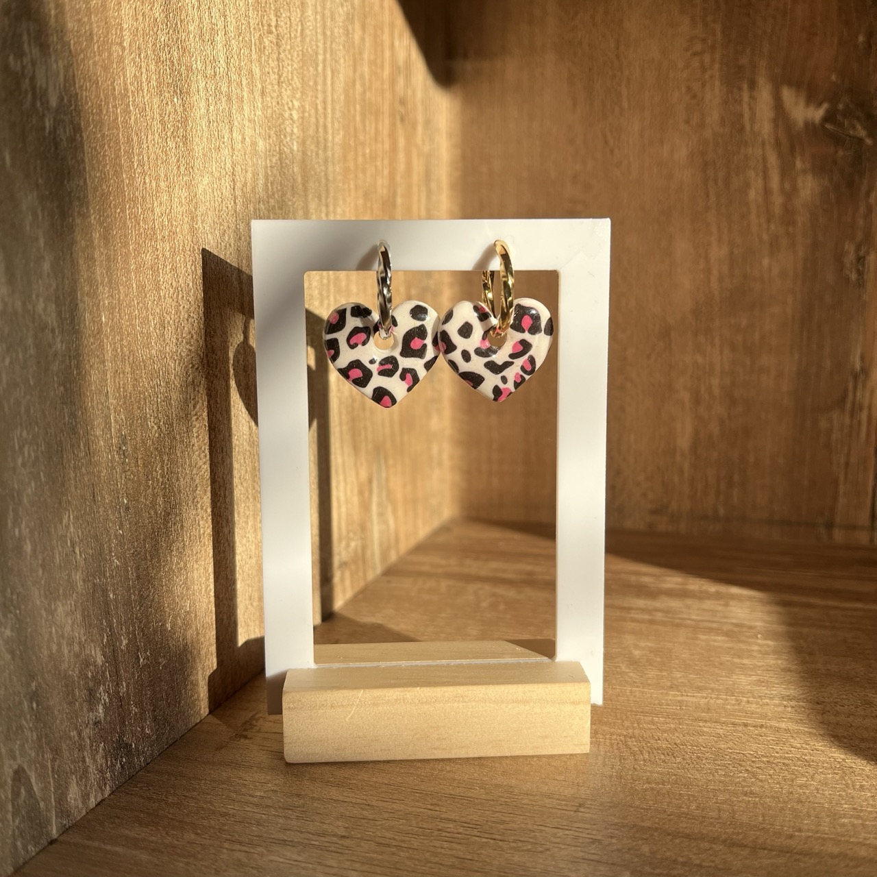 Amey'Lys Coeur Léopard Rose (grand)